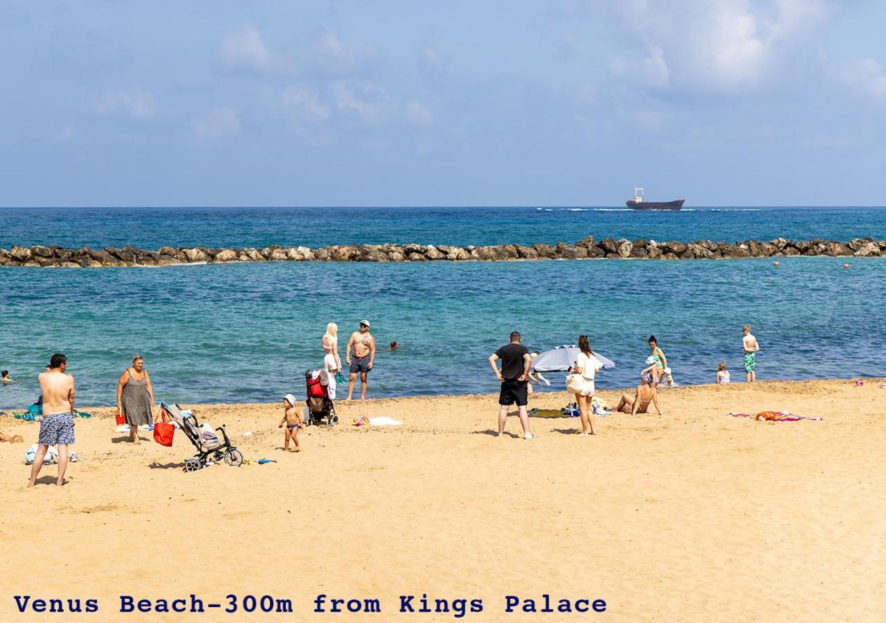 105 Kings Palace - Fabulous 2 Bed, 2 Bath, Large Patio With Garden - Sea Views Paphos Eksteriør billede