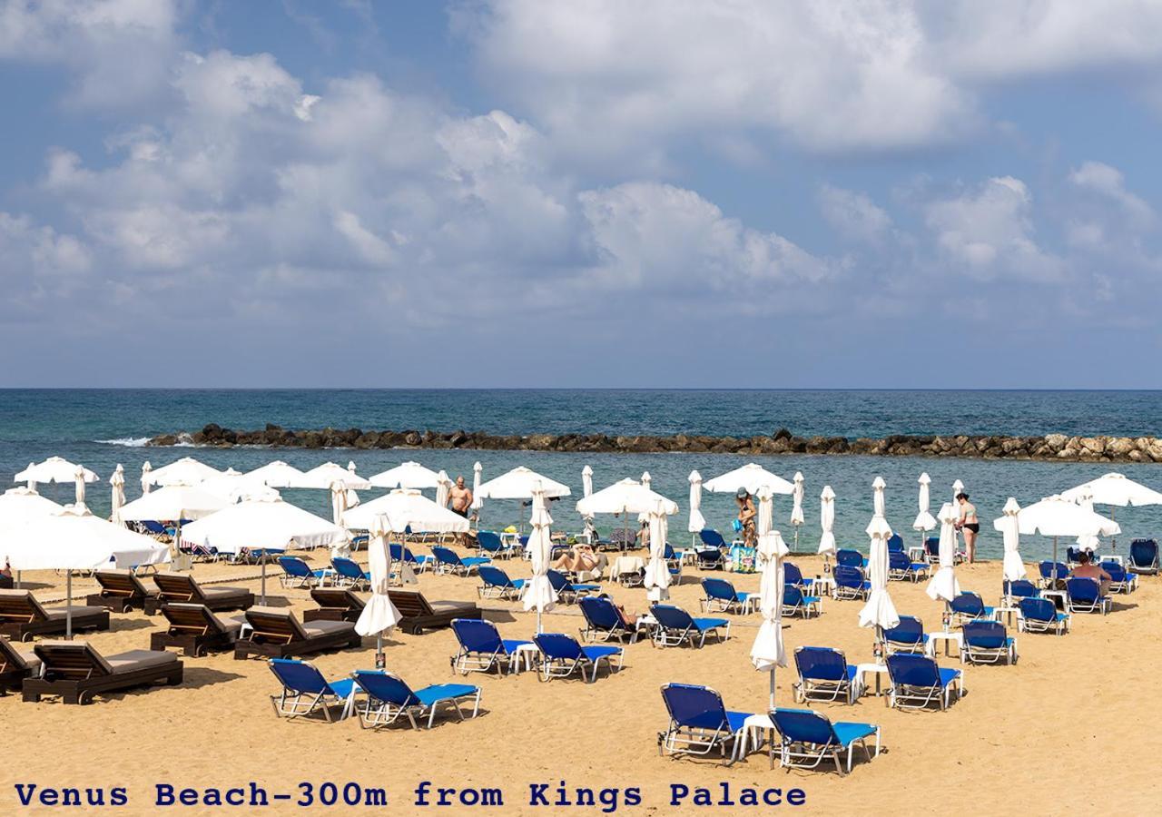 105 Kings Palace - Fabulous 2 Bed, 2 Bath, Large Patio With Garden - Sea Views Paphos Eksteriør billede