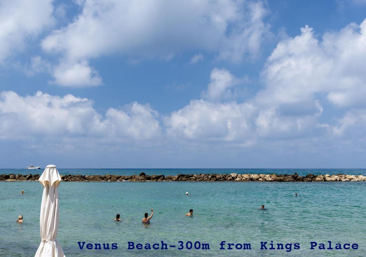 105 Kings Palace - Fabulous 2 Bed, 2 Bath, Large Patio With Garden - Sea Views Paphos Eksteriør billede